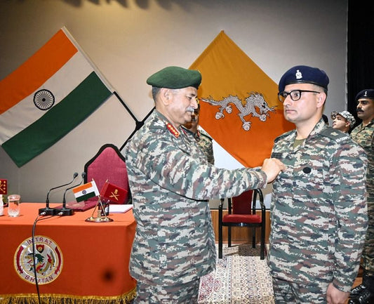 Major Sandeep Singh Reyal Awarded COAS Commendation for Exemplary Service in Bhutan