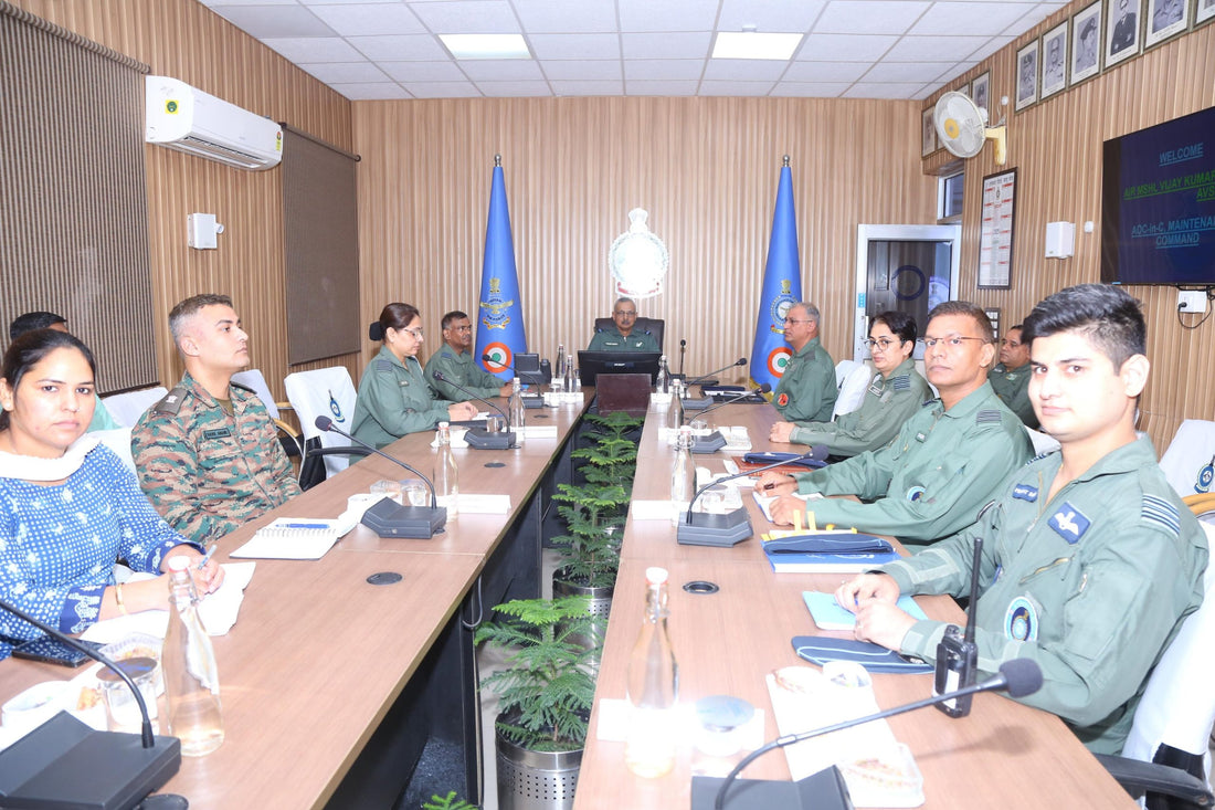 Air Marshal Garg Explores Modernization and Welfare Efforts at Air Force Station Prahladpur
