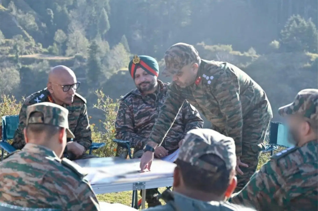 Lt Gen Pratik Sharma Evaluates Counter-Terrorism Efforts in Basantgarh