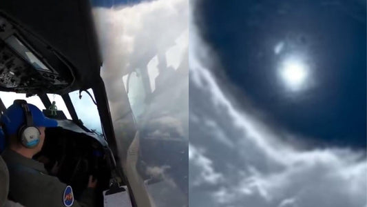 US Air Force Captures Rare Footage of Hurricane Erin's Eye During Reconnaissance Flight