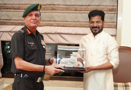 Lt Gen Dhiraj Seth and Telangana CM Revanth Reddy Strengthen Military-Civil Collaboration in Strategic Meeting
