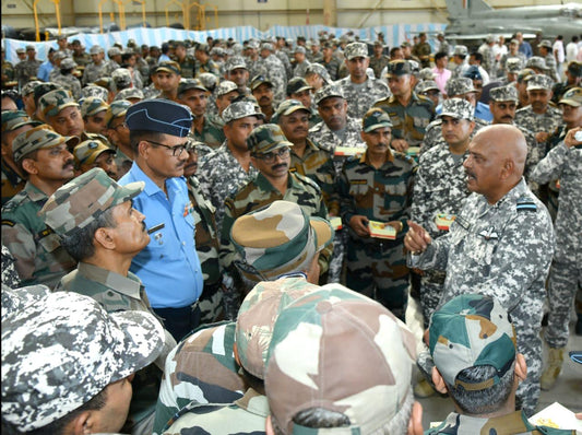 Air Marshal Jeetendra Mishra Inspects Forward IAF Bases Amidst Strategic Focus on Western Front
