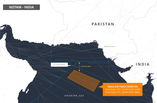 Indian Air Force to Hold Routine Exercise Near Pakistan Airspace with NOTAM Issued