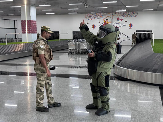 Bomb Threat Preparedness Drill Conducted at Surat Airport