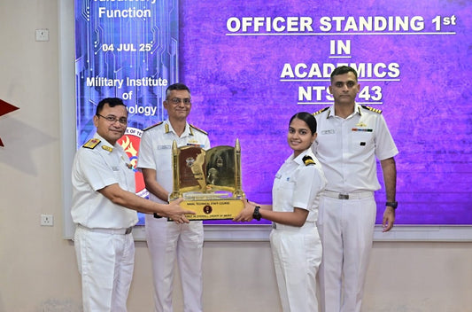 Rear Admiral Rupak Barua Presides Over Naval Technical Staff Course Graduation at MILIT, Pune