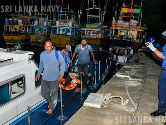 Sri Lankan Navy Successfully Rescues Missing Indian Fishermen After Week-Long Ordeal