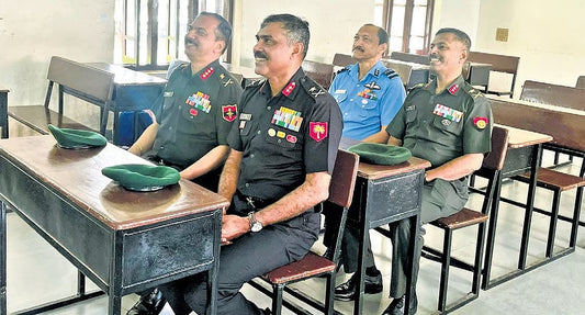 Four Esteemed Sainik School Alumni Reunite for Emotional Military Tribute