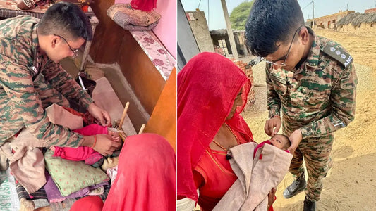 Indian Army's Battle Axe Division Doctors Rescue Newborn from Life-Threatening Condition in Jaisalmer Border Village