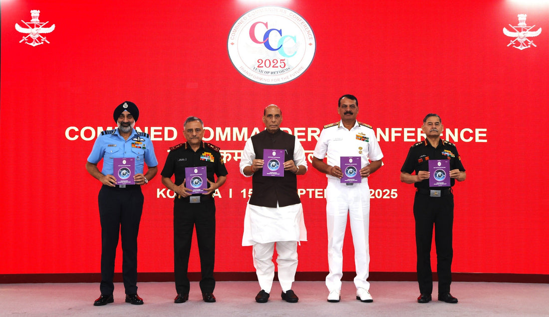 Rajnath Singh Urges Armed Forces to Prepare for Unconventional Threats at 2025 Commanders’ Conference