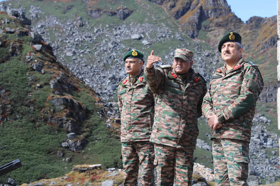 Lt Gen Manraj Singh Mann Assesses Operational Readiness in East Sikkim Forward Areas