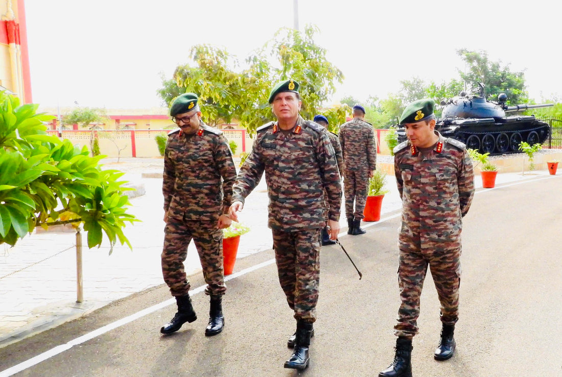 Indian Army's Southern Command Chief Assesses Operational Readiness and Modernization of Black Mace Brigade in Jaisalmer