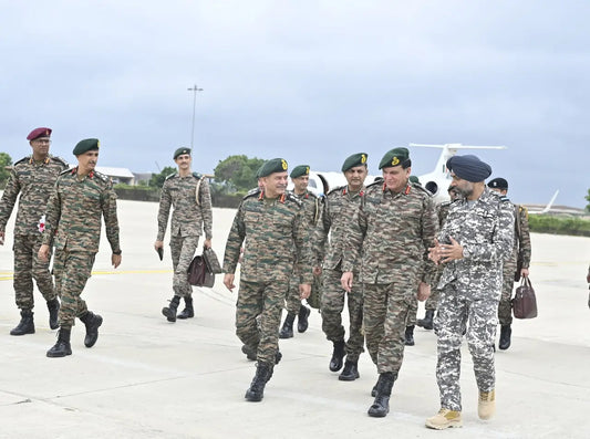 General Upendra Dwivedi Evaluates Joint Military Preparedness in Bhuj