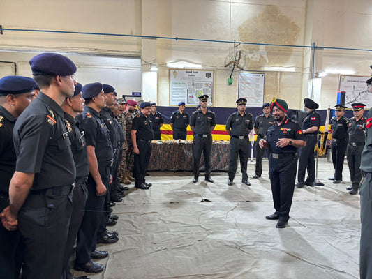 Lt Gen JS Sidana Evaluates Technological Advancements at Indian Army's Sapta Shakti Command