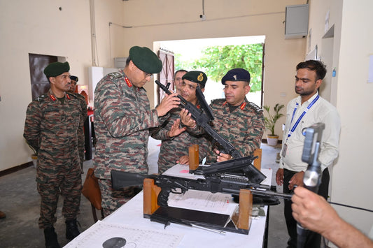 Lt Gen Anindya Sengupta Inspects Progress of AK-203 Rifle Production at Indo-Russian Facility in Amethi