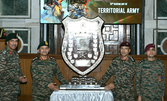116 Infantry Battalion (TA) PARA Awarded COAS Silver Trophy on Territorial Army's 76th Anniversary