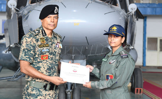 Inspector Bhawna Chaudhary Makes History as First Female Flight Engineer in BSF Air Wing