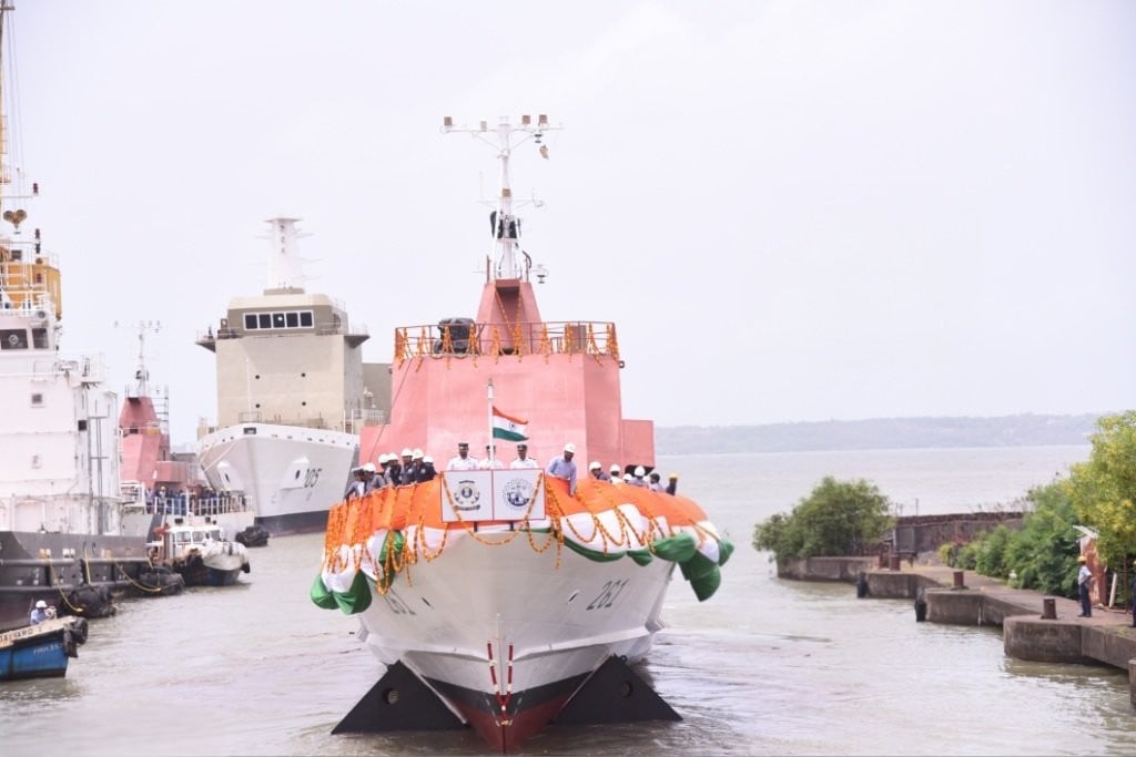 Goa Shipyard Unveils ICGS ATAL: New Fast Patrol Vessel Enhances Indian Coast Guard Fleet
