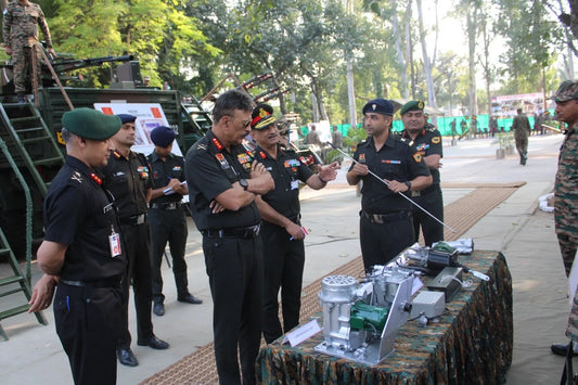 DGEME Lt Gen Rajiv Kumar Sahni Evaluates Kharga Corps' Technological Advancements and Operational Readiness
