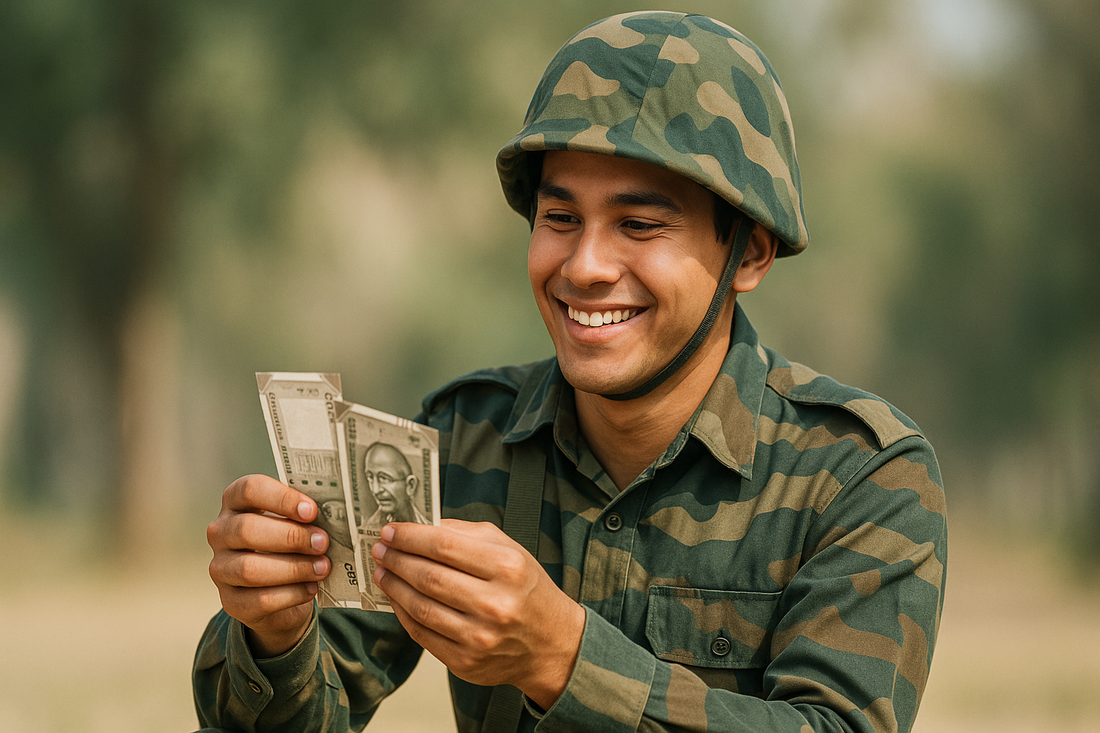 How Much Indian Army Soldier Earns Per Month?