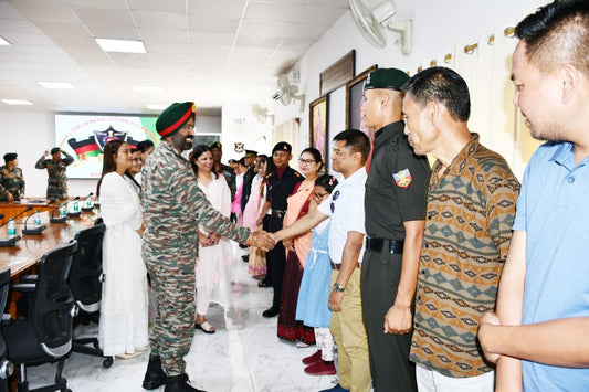 Assam Rifles Felicitates New Commissioned Officers from Manipur