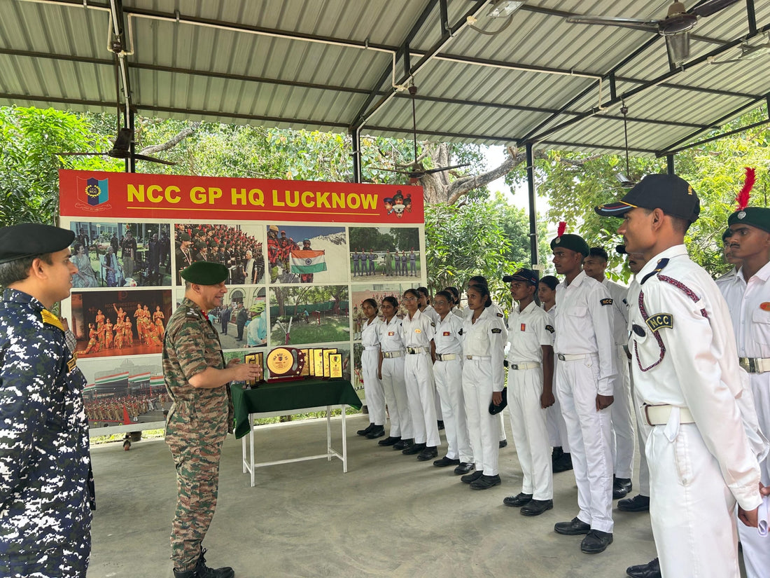 Lucknow Cadets Excel at Inter-Group Competition, Honoured by NCC Group Commander