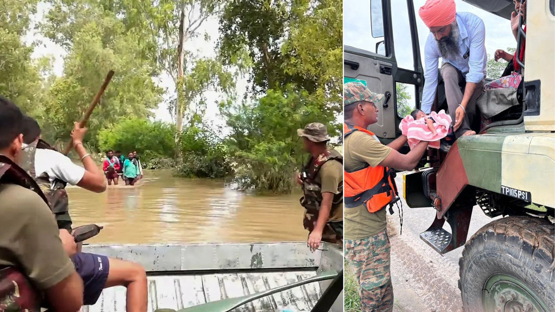 Indian Army Heroically Rescues Mother and Newborn Amid Punjab Flood Crisis