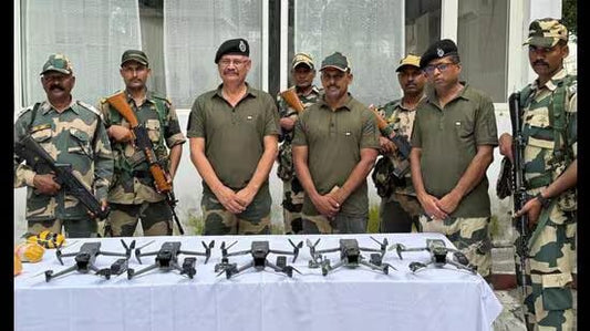 BSF Neutralizes Six Pakistani Drones, Seizes Over 2 Kg of Heroin at Punjab Border