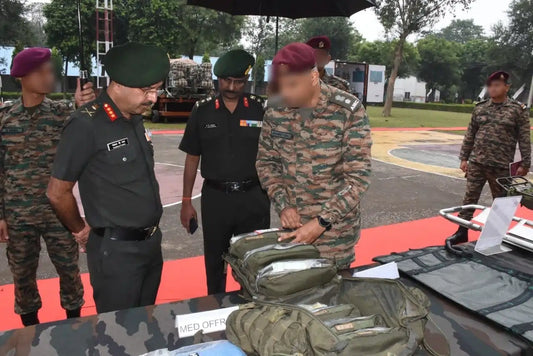 Lt Gen Pankaj P Rao Reviews Operational Readiness at 60 Para Field Hospital of Shatrujeet Brigade