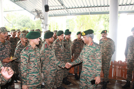 Lt Gen Manoj Kumar Katiyar Assesses Operational Readiness and Tours Army Public School in Punjab