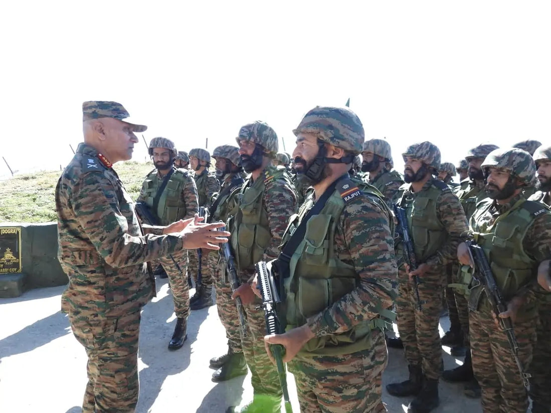 Lt. Gen. Pratik Sharma Assesses Security Readiness in Rajouri's Forward Areas