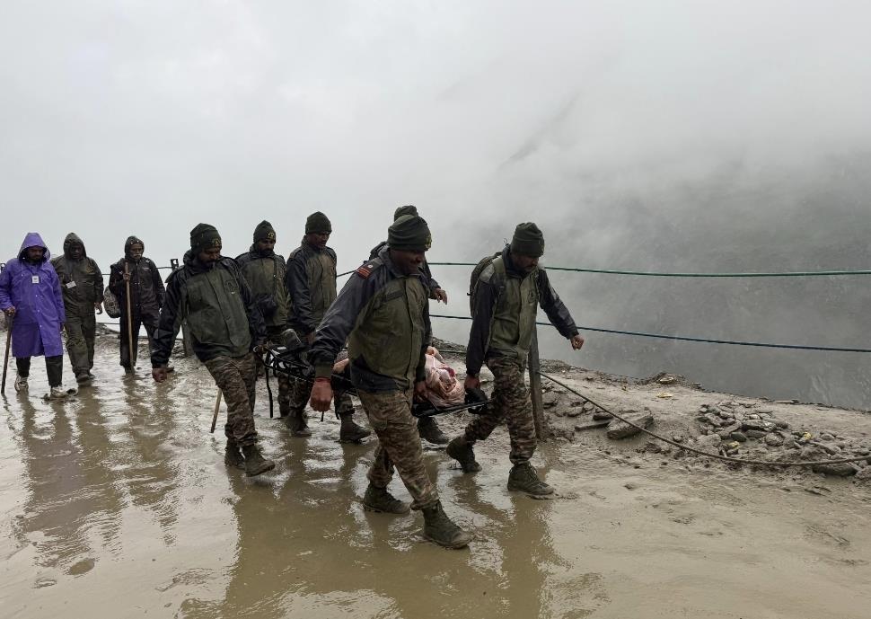 Indian Army Conducts Rescue Operation After Landslide Disrupts Amarnath Yatra