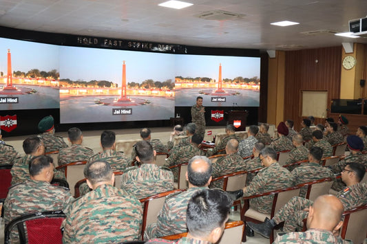Officers from Army War College Undergo Desert Warfare Training at Konark Corps Headquarters, Jodhpur