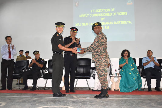 Red Shield Division GOC Commends Sainik School Imphal's Role in Nurturing Military Leaders and Regional Development