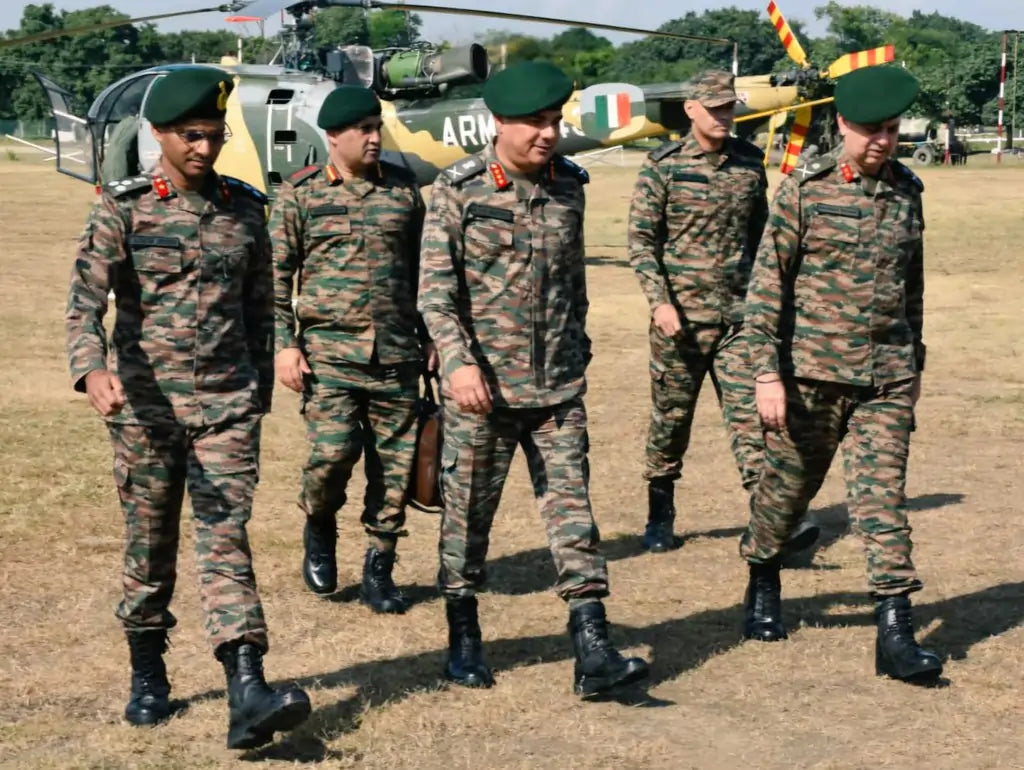 Lieutenant General AVS Rathee Evaluates Combat Readiness of Sindh Vijeta Brigade in Jamnagar