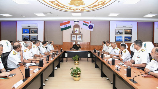 General Anil Chauhan Evaluates Joint Force Integration at Western Naval Command
