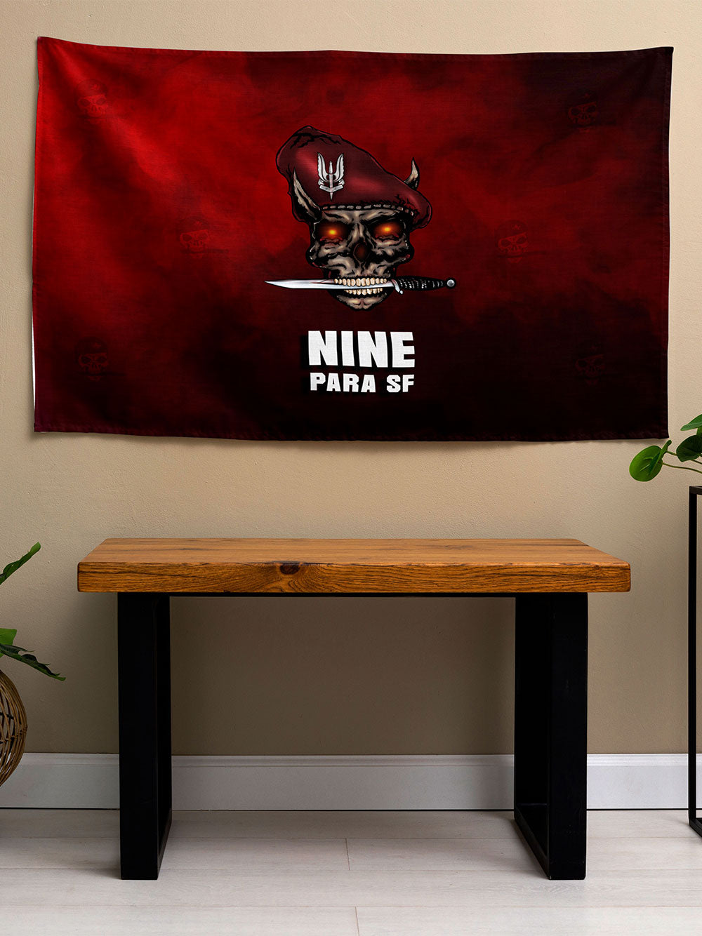 9 Para SF Special Forces Wall Flag