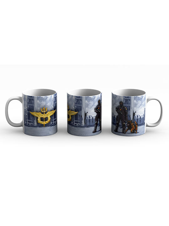 Black Cat Commando Coffee Mug