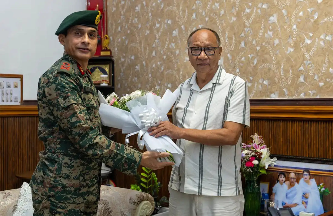 Assam Rifles IG Bhinder Meets Manipur CM in Imphal to Strengthen Security Coordination