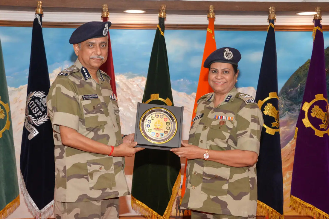 CISF Bids Farewell to ADG Sudhir Kumar and IG Nilima Rani Singh on Superannuation
