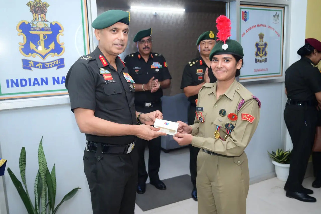 Lt Gen Virendra Vats Reviews NCC Guwahati Group, Highlights Future-Focused Training Programs