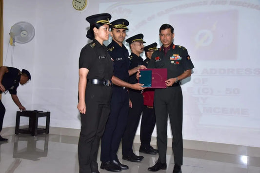 Major Bobby Raj Singh Leads OALE (C)–50 Course Graduates at MCEME, Captain Nikhil Srivastava Follows