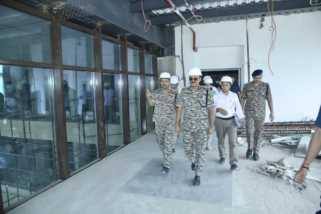 CRPF DG G.P. Singh Reviews Construction of New Headquarters Building