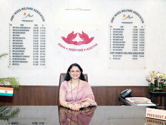 Mrs Komal Seth Takes Office as 25th President of the Army Wives Welfare Association