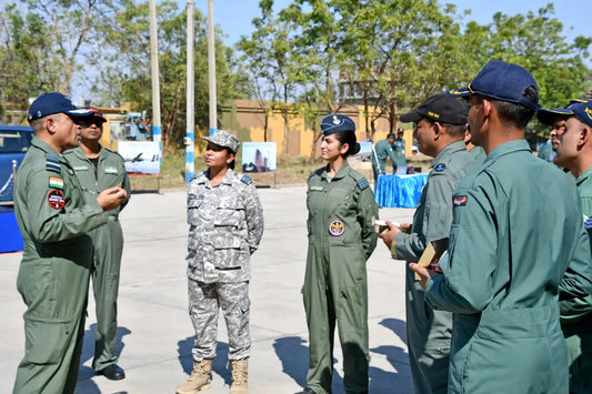 Air Marshal Nagesh Kapoor Assesses Operational Readiness at Air Force Station Naliya