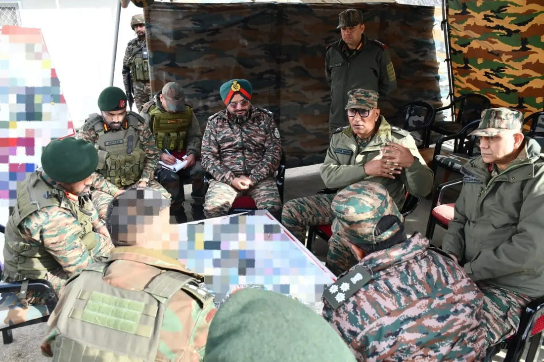 Lt Gen Pratik Sharma Evaluates Counter-Terrorism Measures in Chhatru and Basantgarh