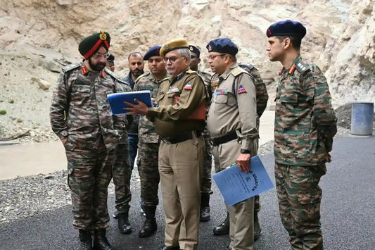 Lt Gen Harpal Singh Reviews Progress of Nimmu-Padam-Darcha Road, Shinkun La Tunnel