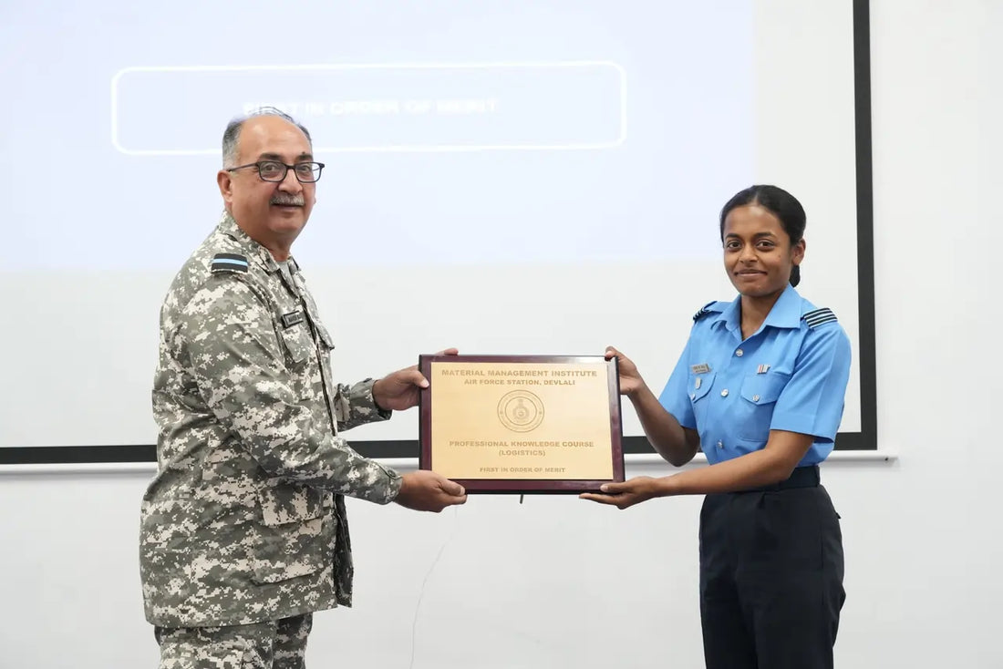 Completion of No. 9 Professional Knowledge Course in Logistics by Officers at AF Station Devlali