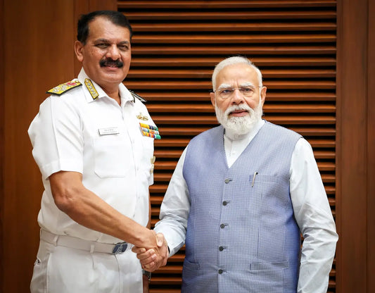Admiral Dinesh K Tripathi Briefs PM Modi Ahead of Indian Navy Leadership Transition