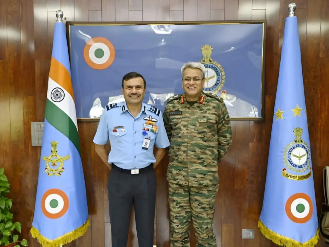 Lt Gen Anindya Sengupta and Air Marshal B Manikantan Discuss Enhancing Inter-Service Coordination at Prayagraj