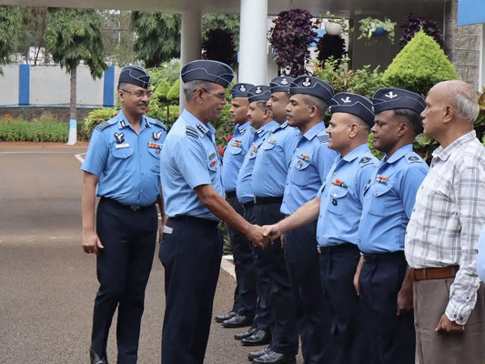 Air Marshal Jasvir Singh Mann Commends Excellence at Mysuru's 2 Air Force Selection Board